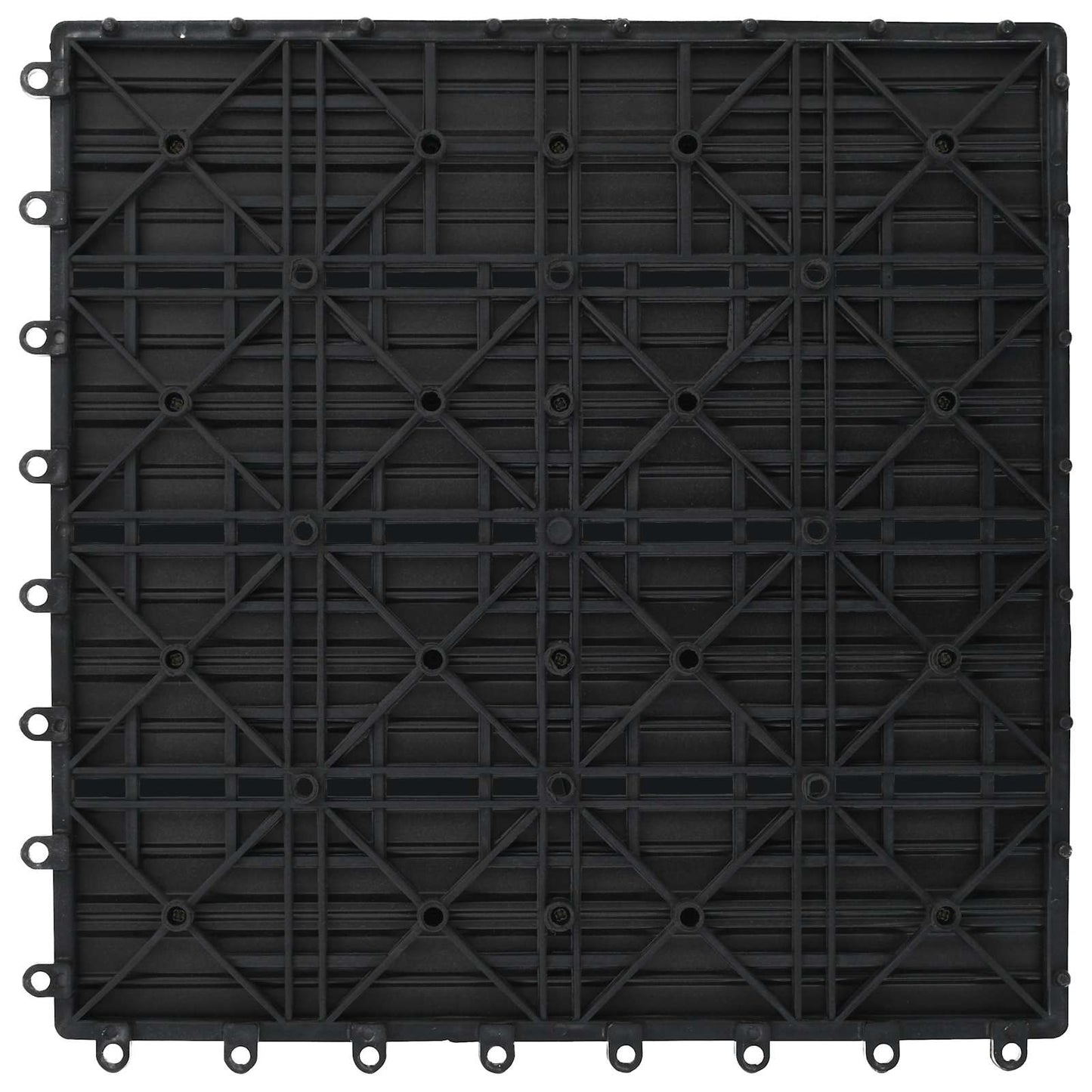 vidaXL Πλάκα Κατασκευής 11 pcs Γκρι 30 x 30 cm WPC