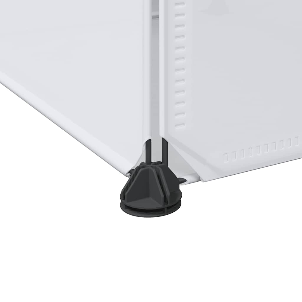 vidaXL Ντουλάπα Σπονδυλωτή 9 Τμήματα Άσπρη 109x36,5x143 εκ.