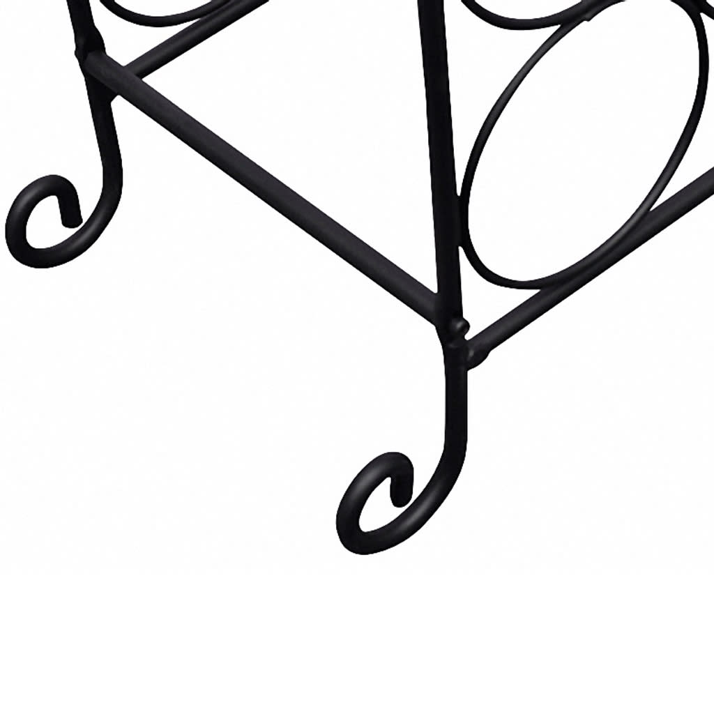 vidaXL Ραφιέρα Κρασιών για 21 Μπουκάλια Μεταλλική