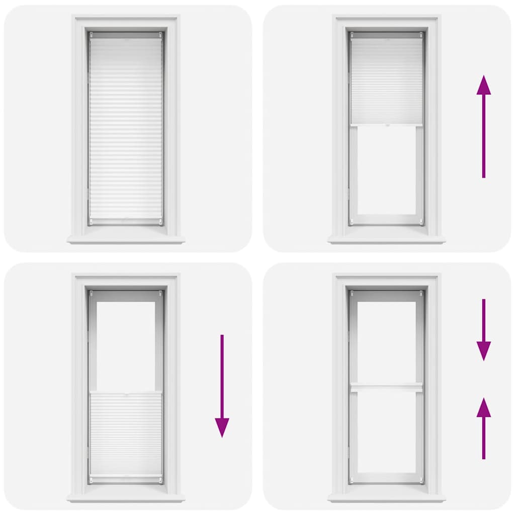 Πλισέ ρόλερ σκίασης 60x125cm Λευκό