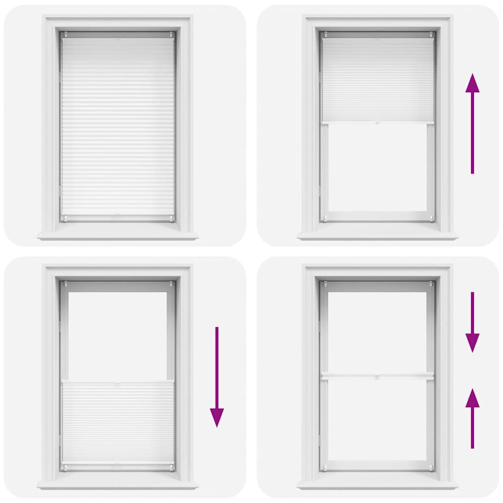 vidaXL Πλισέ ρόλερ σκίασης 70x125cm Λευκό
