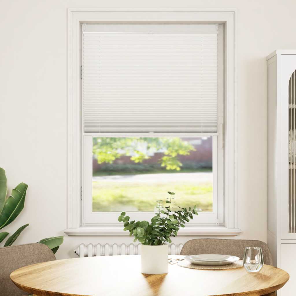 vidaXL Πλισέ ρόλερ σκίασης 70x125cm Λευκό