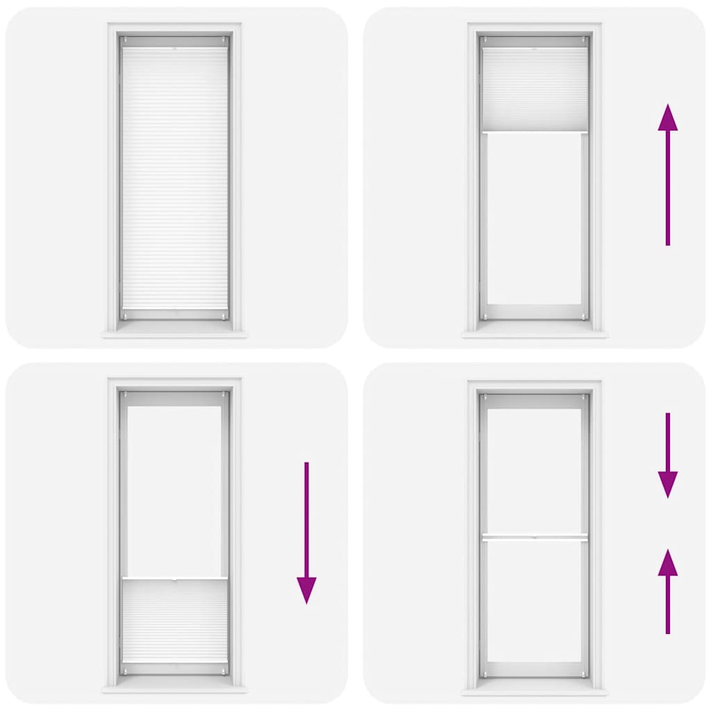 Πλισέ στόρι σκίασης 90x200cm Λευκό