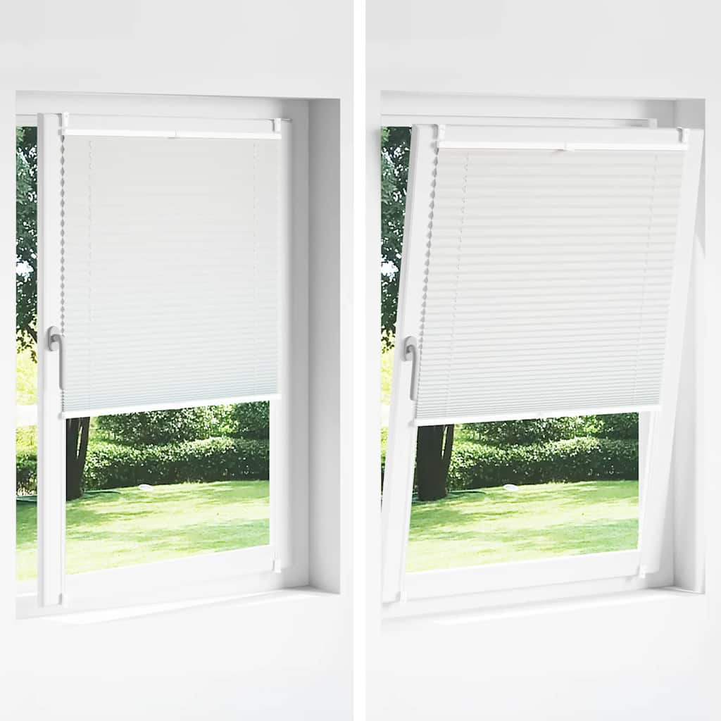 vidaXL Πλισέ στόρι σκίασης 100x100cm Λευκό