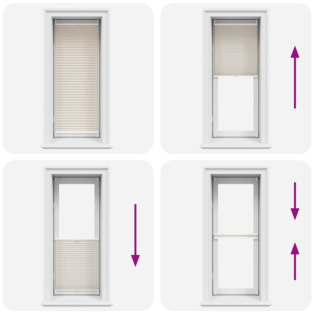 Σύστημα Σκίασης Πλισέ Κρεμ 60 x 125 εκ.