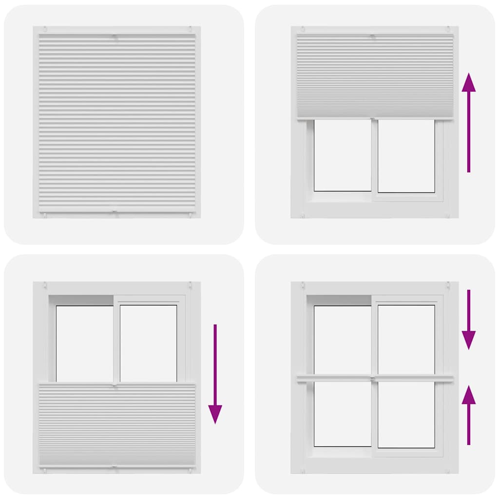 Σύστημα Σκίασης Πλισέ Λευκό 110 x 125 εκ.