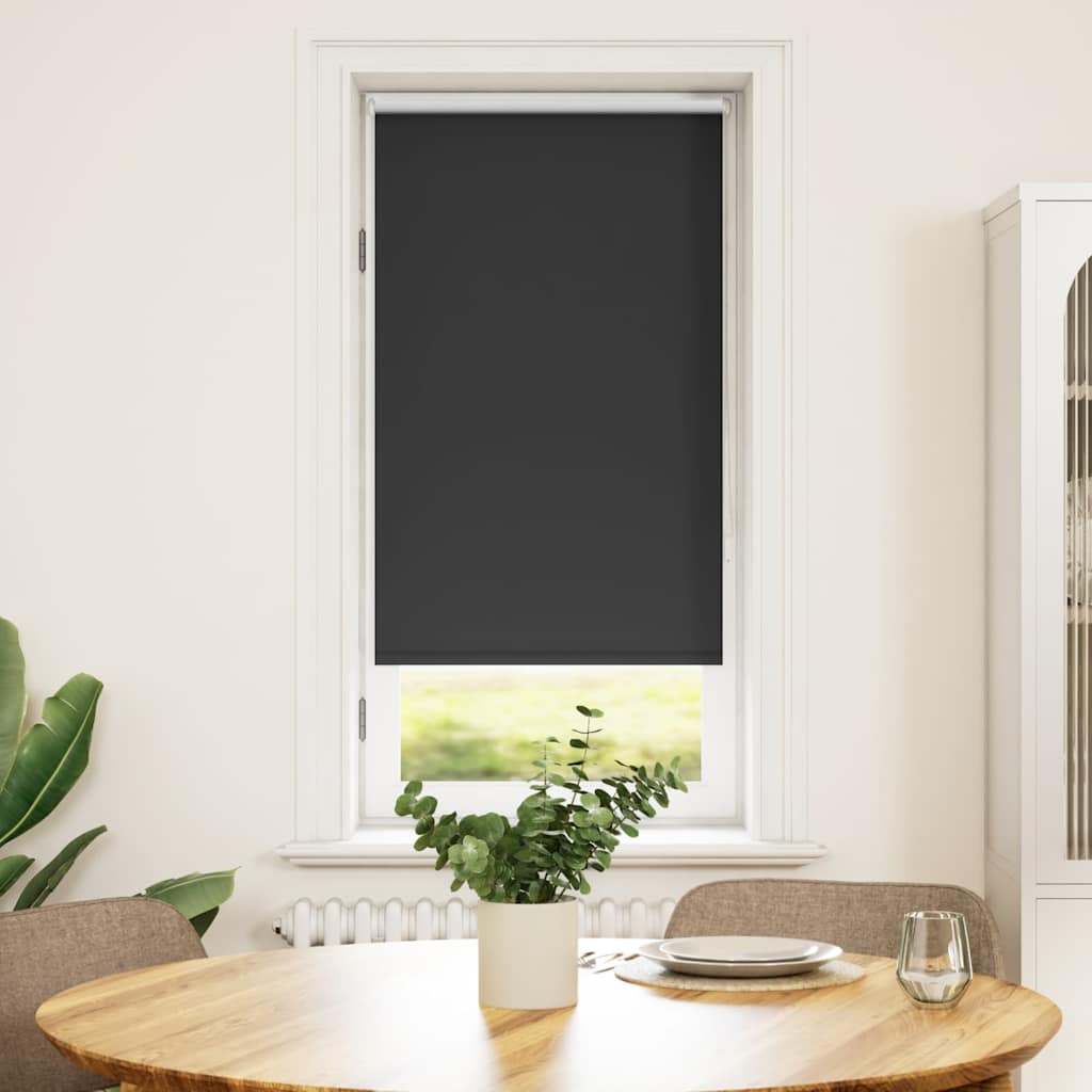 vidaXL Στόρι Ρόλερ Συσκότισης 64,4 x 120 εκ. Πλάτος Υφάσματος 60 εκ. Μαύρο
