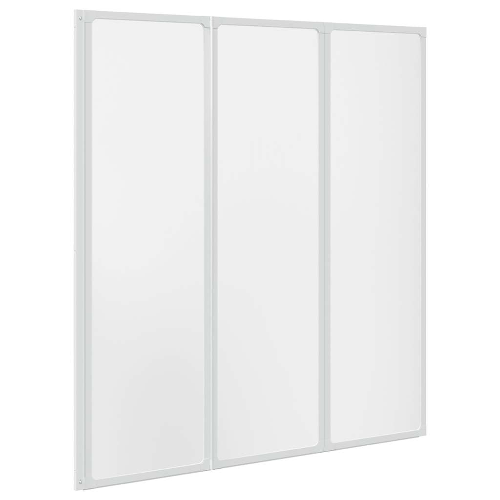 Πτυσσόμενο Διαχωριστικό Μπανιέρας 141 x 132 cm 3 Πάνελ