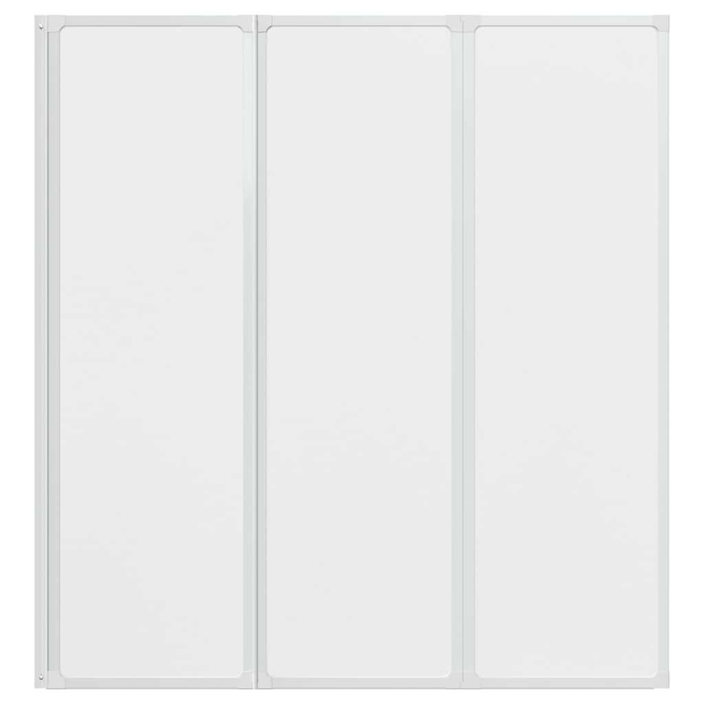 Πτυσσόμενο Διαχωριστικό Μπανιέρας 141 x 132 cm 3 Πάνελ
