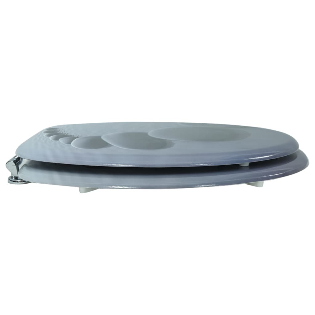 vidaXL Κάλυμμα Λεκάνης με Σχέδιο Πέτρες από MDF