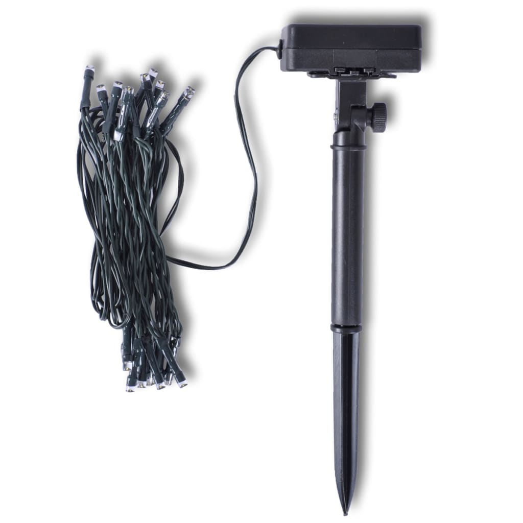 Πυξάρι Σχήμα Μπάλας με Τεχνητά Φύλλα & Φωτάκια LED Ηλιακά 2 τεμ 35 εκ.