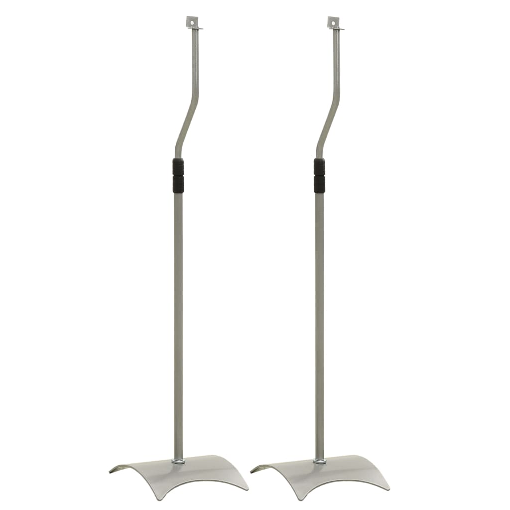 Βάσεις Ηχείων Δαπέδου Universal 2 τεμ. Ασημί