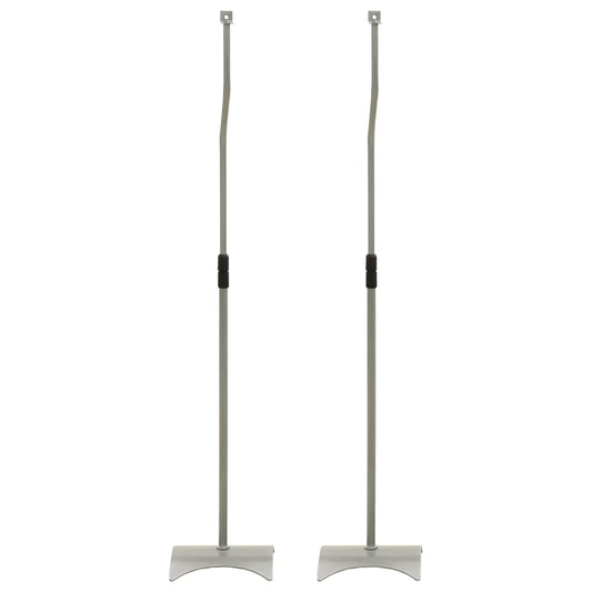 Βάσεις Ηχείων Δαπέδου Universal 2 τεμ. Ασημί