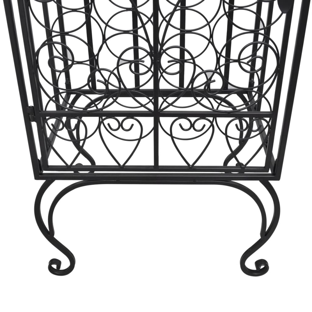 vidaXL Κάβα / Ραφιέρα Κρασιών για 28 Μπουκάλια Μεταλλική