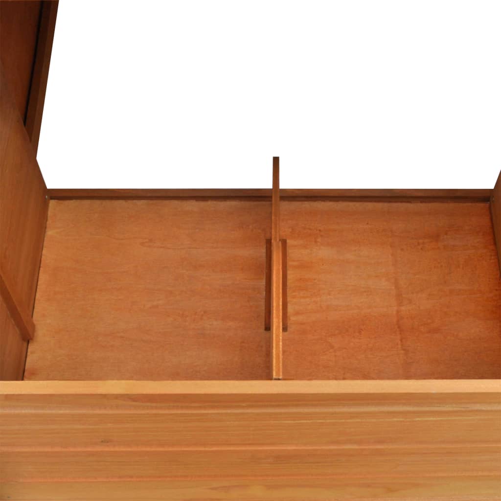 vidaXL Κοτέτσι Εξωτερικού Χώρου με 1 Σημείο Συλλογής Αυγών Ξύλινο