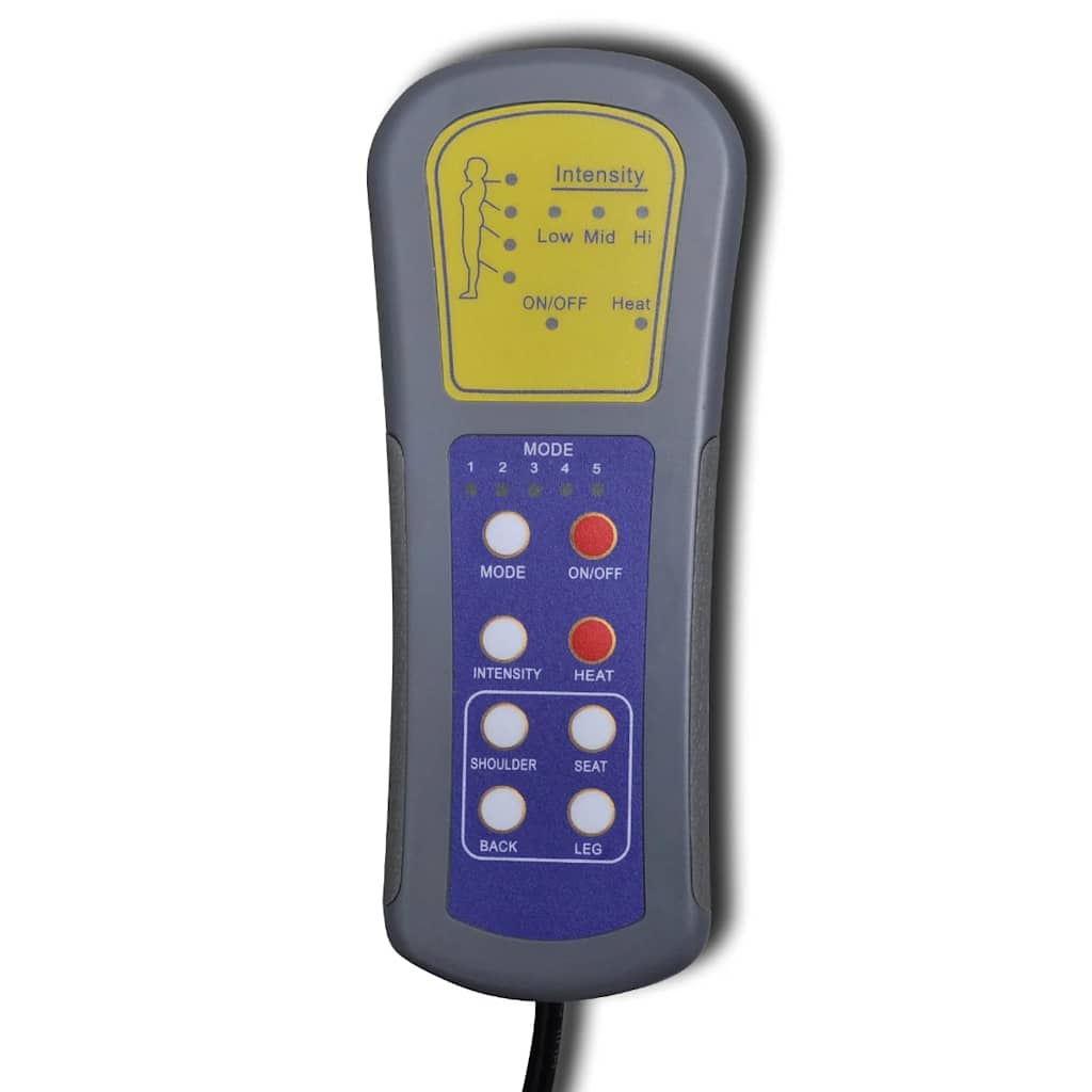 vidaXL Πολυθρόνα Μασάζ Λευκή από Συνθετικό Δέρμα