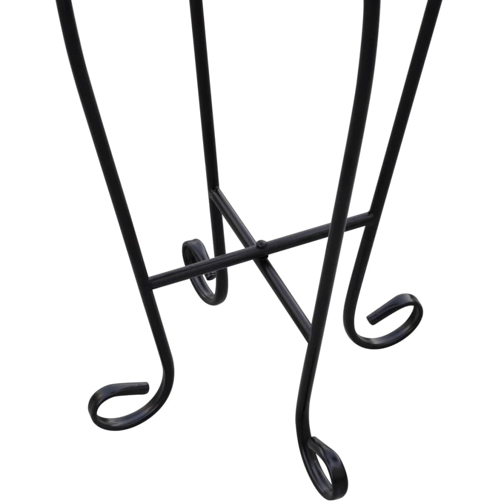 Τραπεζάκι Μπαλκονιού «Μωσαϊκό» Μαύρο/Λευκό