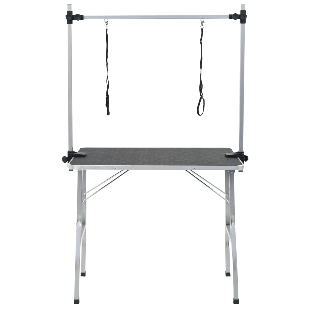 vidaXL Τραπέζι Καλλωπισμού για Σκύλους Γάτες Ρυθμιζόμενο 2 Θηλιές