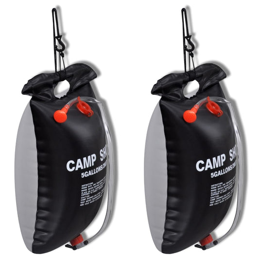 Ντους Κάμπινγκ Ηλιακό Εξωτερικού Χώρου 2 Τεμ. 20 L