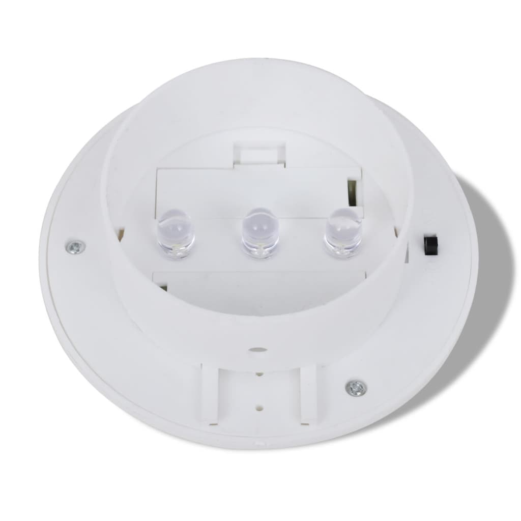 Ηλιακό Φωτιστικό για φράχτη/Υδρορροή Σετ 6 Τεμ. Λευκό