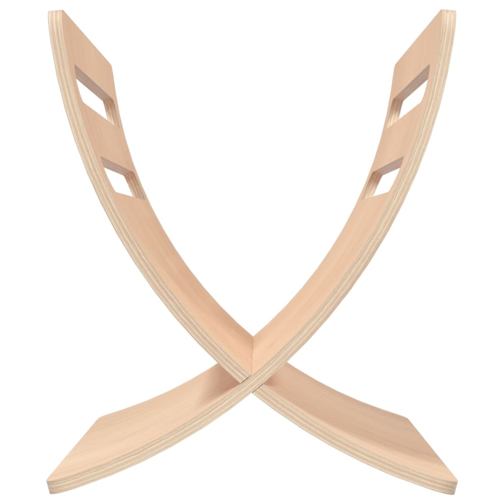 vidaXL Θήκη Περιοδικών Επιδαπέδια Φυσικό Χρώμα Ξύλινη