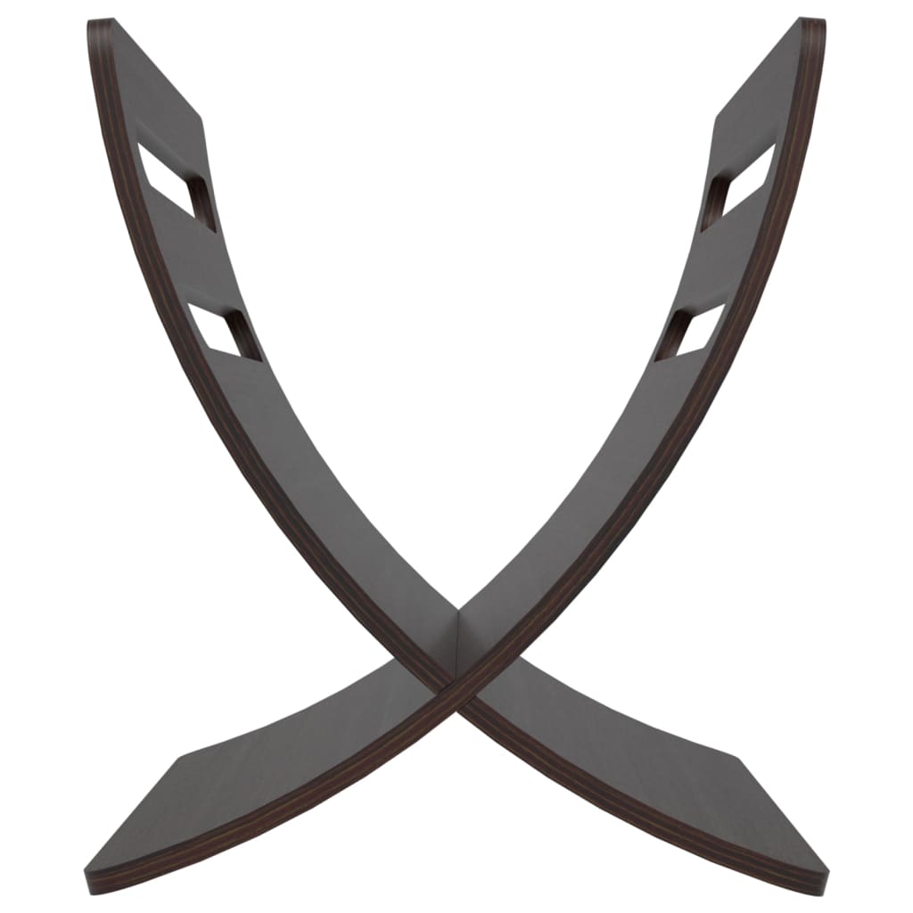 vidaXL Θήκη Περιοδικών Επιδαπέδια Καφέ Ξύλινη