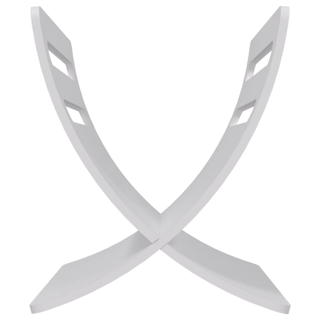 vidaXL Θήκη Περιοδικών Επιδαπέδια Λευκή Ξύλινη