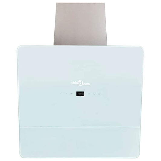 vidaXL Απορροφητήρας Λευκός 600 χιλ. από Ψημένο Γυαλί