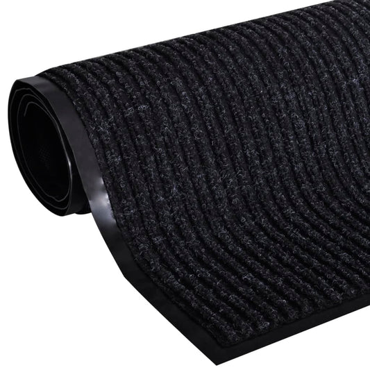 vidaXL Πατάκι Πόρτας Μαύρο 90 x 120 εκ. από PVC