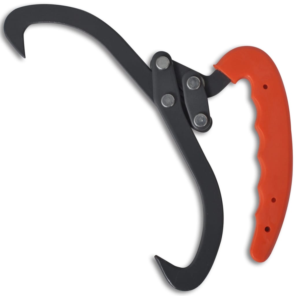 4 Τμχ Λαβίδες για Ξύλα με Λαβή από PVC