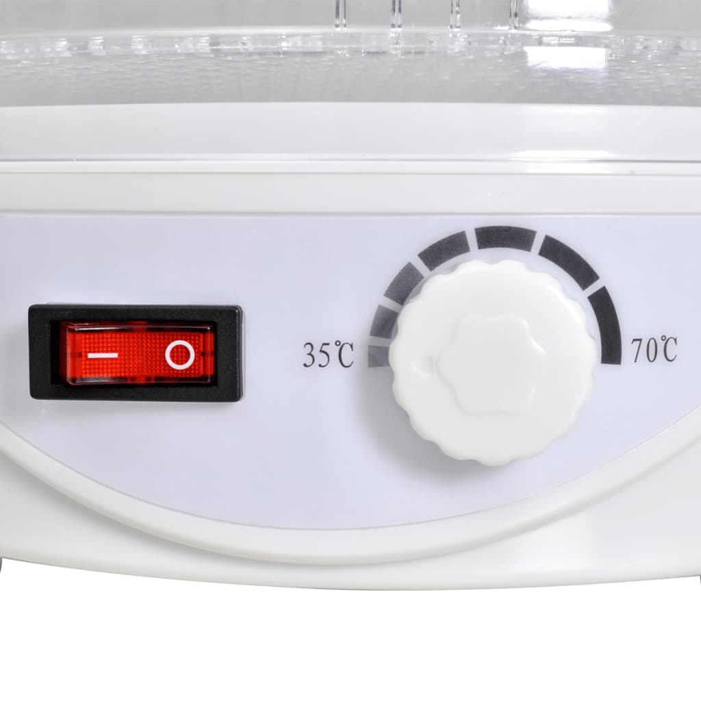 vidaXL Αποξηραντής Τροφίμων με 6 Στοιβαζόμενους Δίσκους (Στρογγυλός)