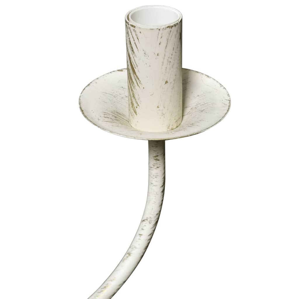 Πολυέλαιος Αντικέ Λευκός Μεταλλικός για 8 x E14 Λαμπτήρες