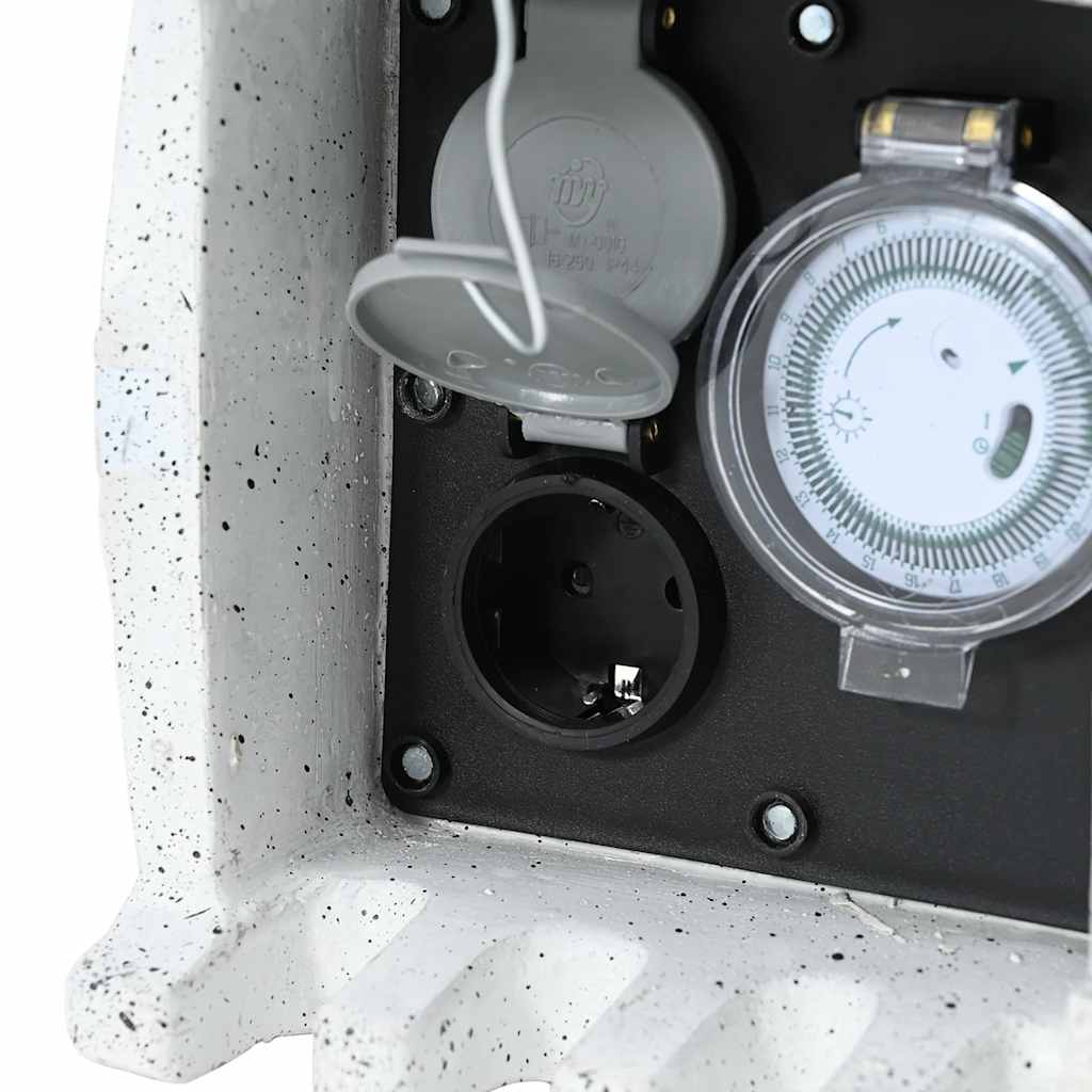 Πρίζα Κήπου Απομίμηση Πέτρας με Χρονοδιακόπτη