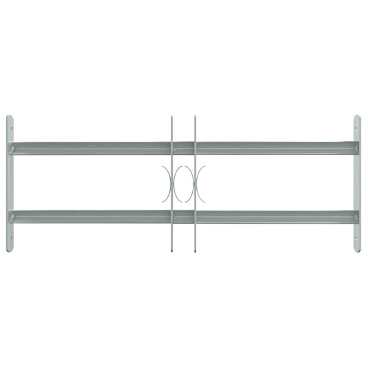 Κάγκελα Παραθύρων Ασφαλείας Ρυθμιζόμενα με 2 Μπάρες 500-650 χιλ.