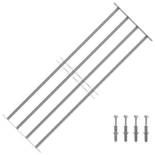 Κάγκελα Παραθύρων Ασφαλείας Ρυθμιζόμενα με 4 Μπάρες 1000-1500 χιλ.