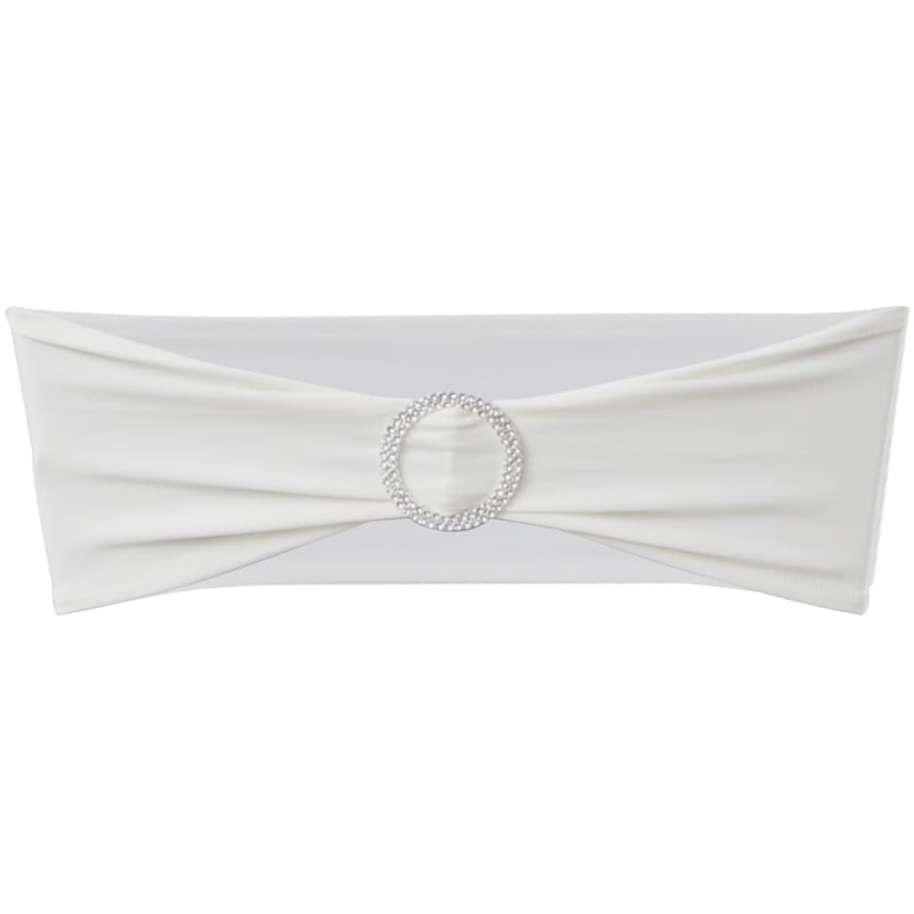 Κορδέλα Καρέκλας Εκδηλώσεων Διακοσμητική 25 τεμ. Κρεμ με Αγκράφα