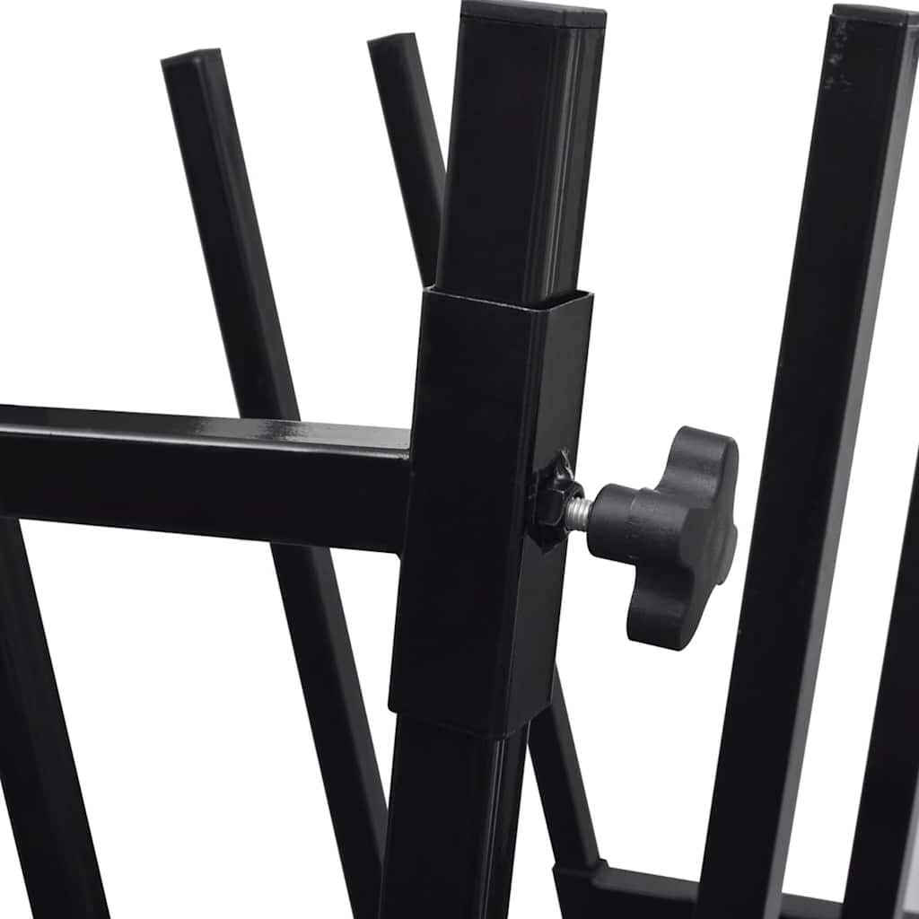 Καβαλέτο Ξυλουργού με Ηλεκτροστατική Βαφή Πούδρας Μαύρο