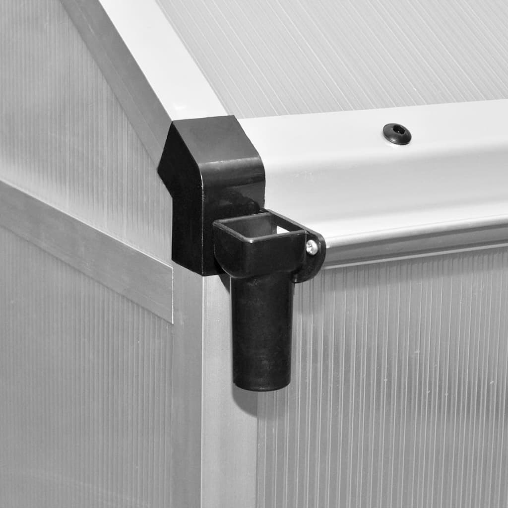 vidaXL Θερμοκήπιο με Πλαίσιο Βάσης 6,05 μ² από Ενισχυμένο Αλουμίνιο