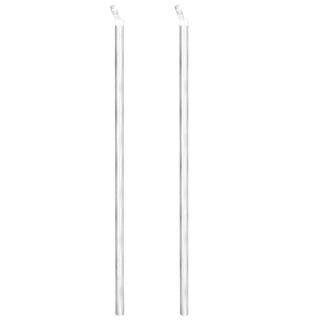 vidaXL Συρματόπλεγμα 15 x 1,5 μ. Γαλβανισμένο Ατσάλι + Στύλοι/Βάσεις