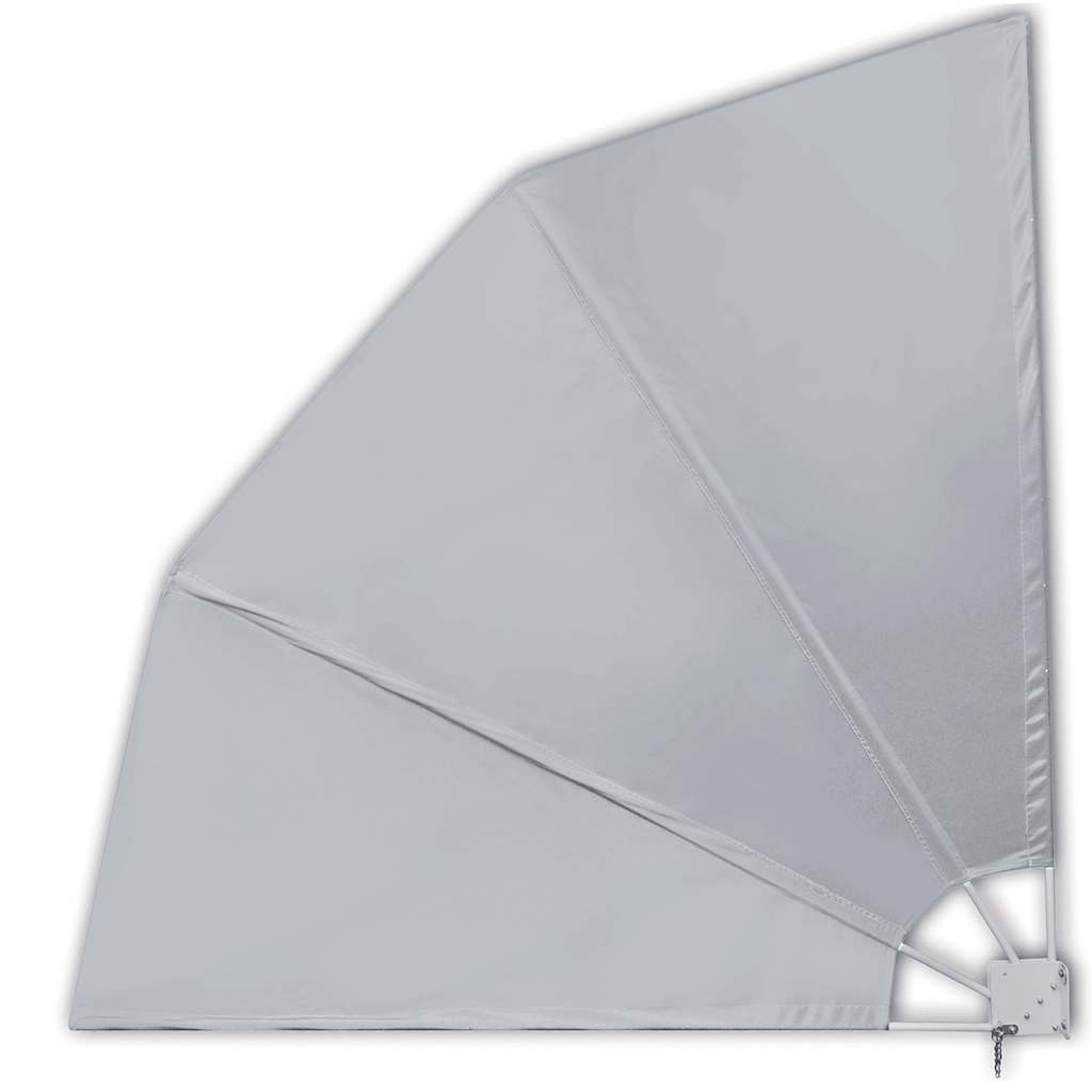 vidaXL Σκίαστρο Βεράντας Πλαϊνό Πτυσσόμενο Γκρι 210 x 210 εκ.