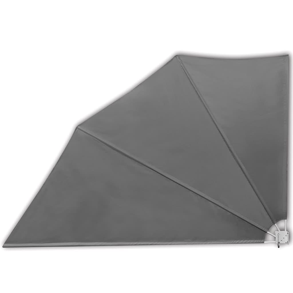 vidaXL Σκίαστρο Βεράντας Πλαϊνό Πτυσσόμενο Γκρι 160 x 240 εκ.