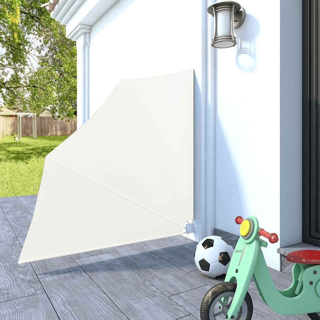 vidaXL Σκίαστρο Βεράντας Πλαϊνό Πτυσσόμενο Κρεμ 140 x 140 εκ.