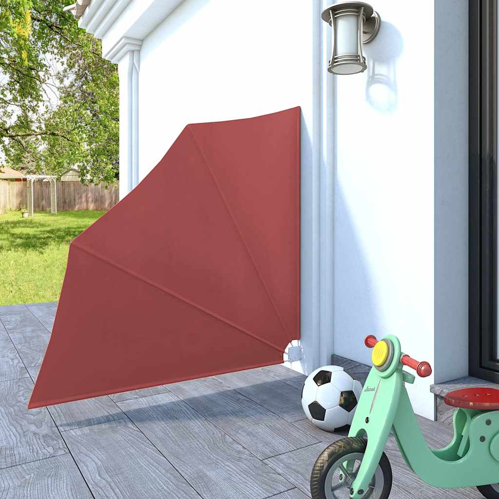 vidaXL Σκίαστρο Βεράντας Πλαϊνό Πτυσσόμενο Τερακότα 140 x 140 εκ.