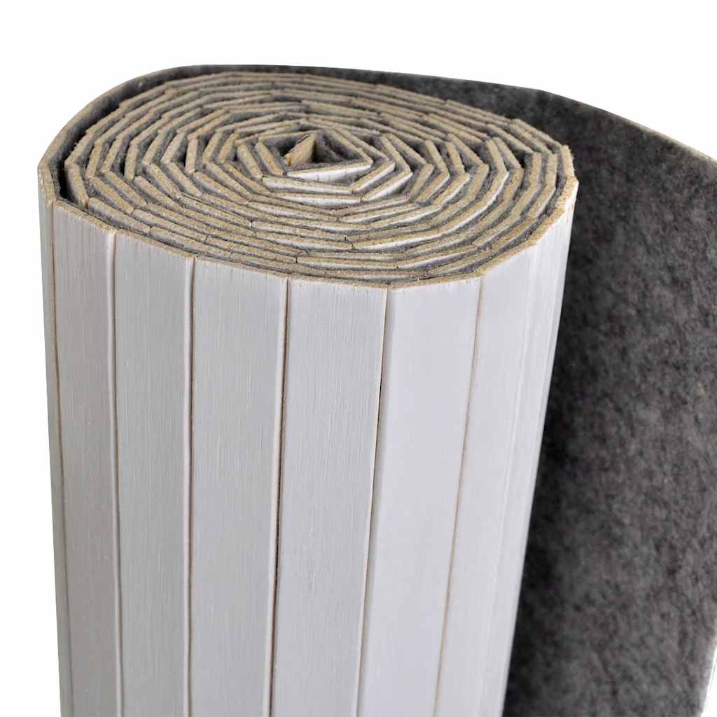 vidaXL Διαχωριστικό Δωματίου Λευκό 250 x 165 εκ. Μπαμπού