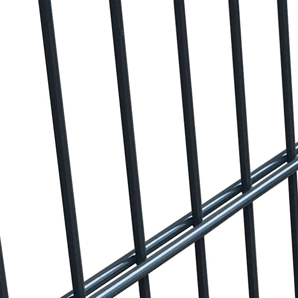 vidaXL Πόρτα Περίφραξης 2D (Μονή) Ανθρακί Γκρι 100x180 εκ.