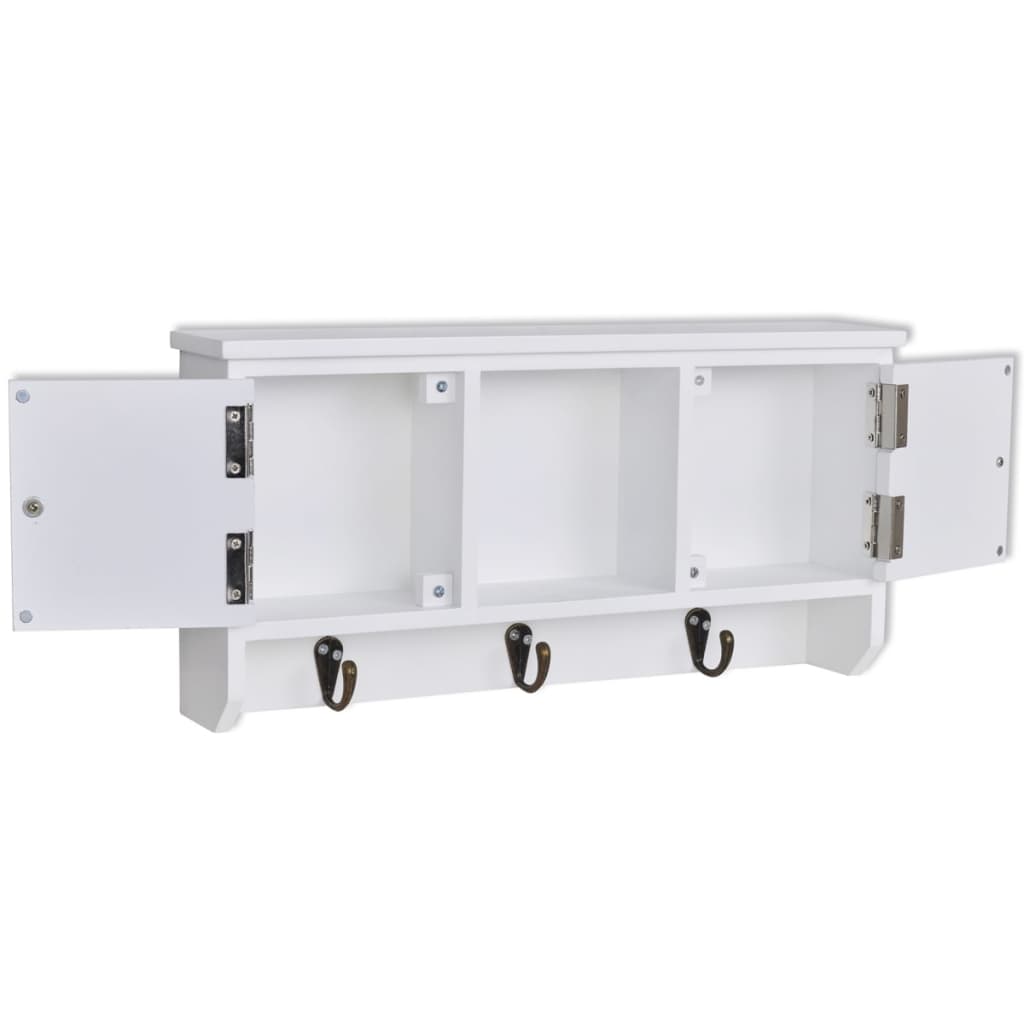 vidaXL Ντουλάπι Τοίχου για Κλειδιά & Κοσμήματα με Πόρτες και Άγκιστρα