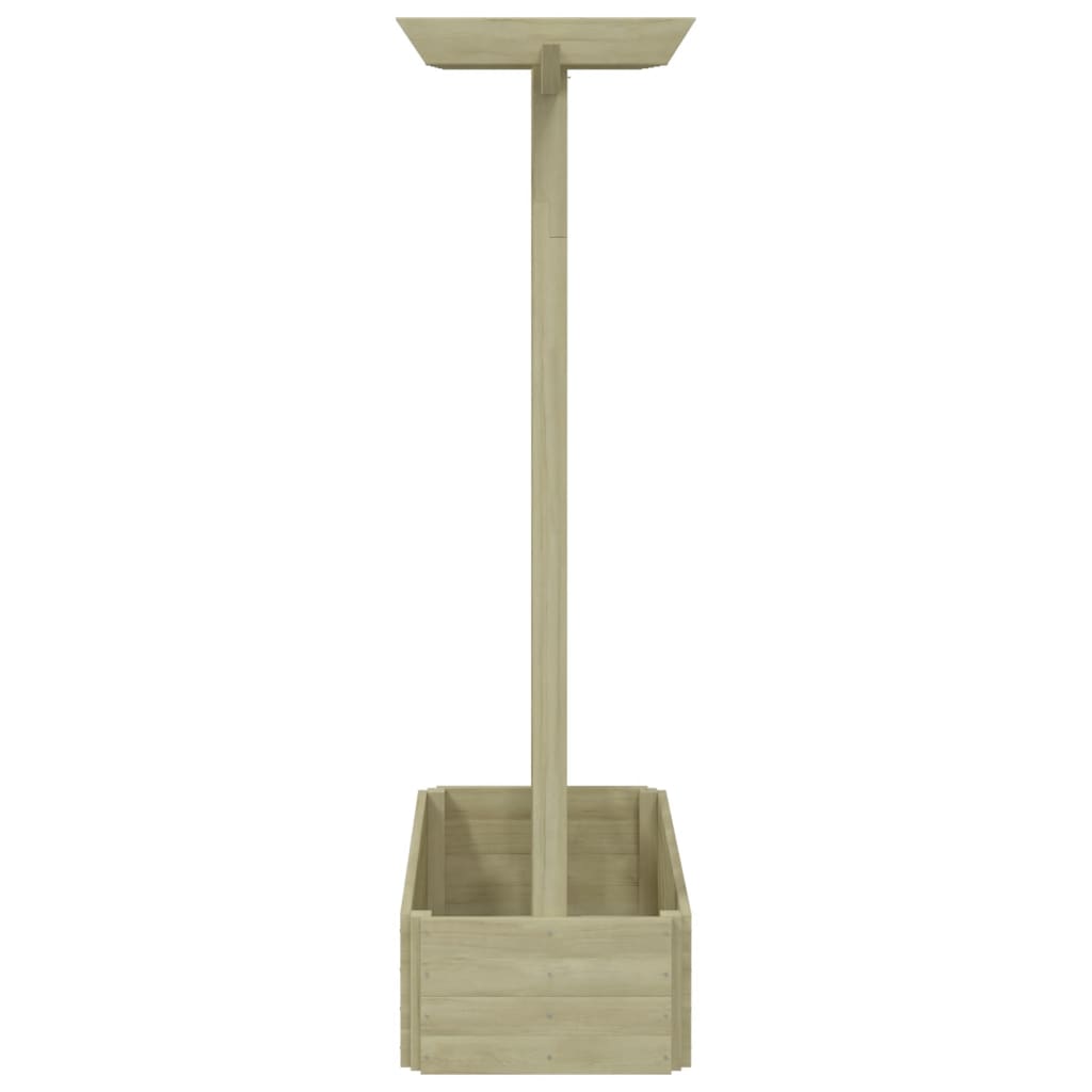 vidaXL Ζαρντινιέρα με Καφασωτό και Πέργκολα 162 x 56 x 204 εκ. Ξύλινη