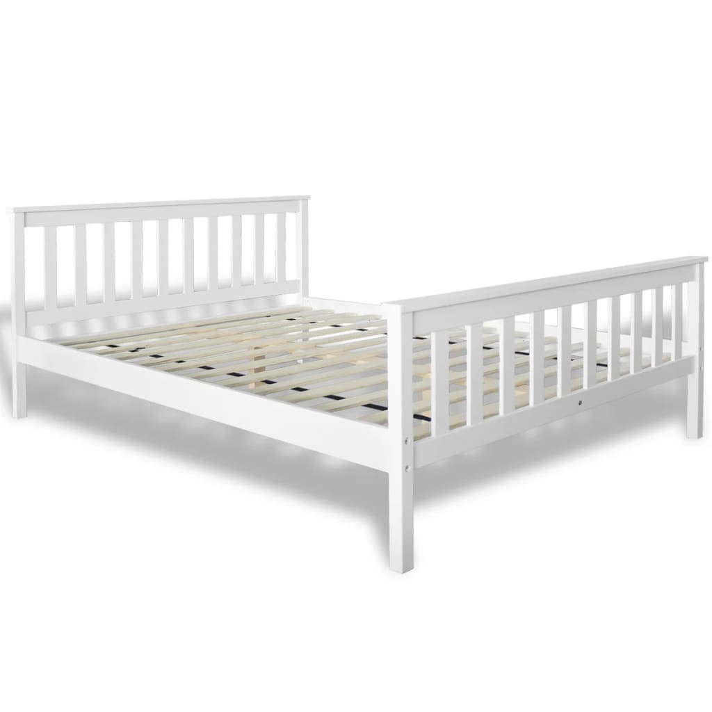 vidaXL Κρεβάτι 140 x 200 εκ. από Μασίφ Ξύλο Πεύκου με Στρώμα