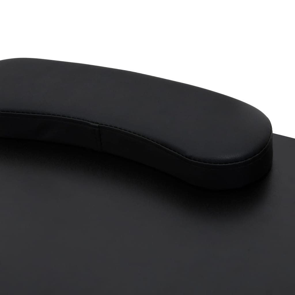 Αναδιπλούμενο Τραπέζι Μανικιούρ με Ροδάκια Μαύρο