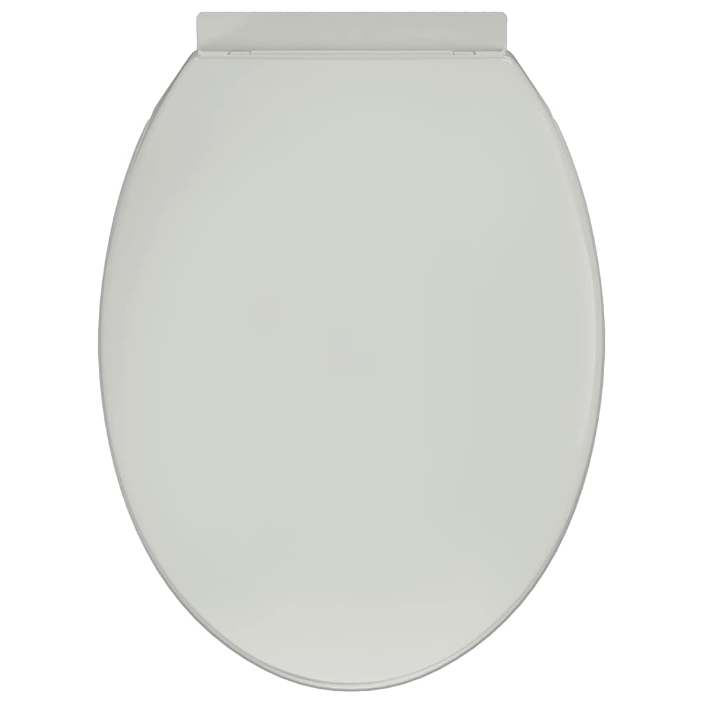 vidaXL Κάλυμμα Λεκάνης με Μηχανισμό Soft Close Οβάλ Λευκό
